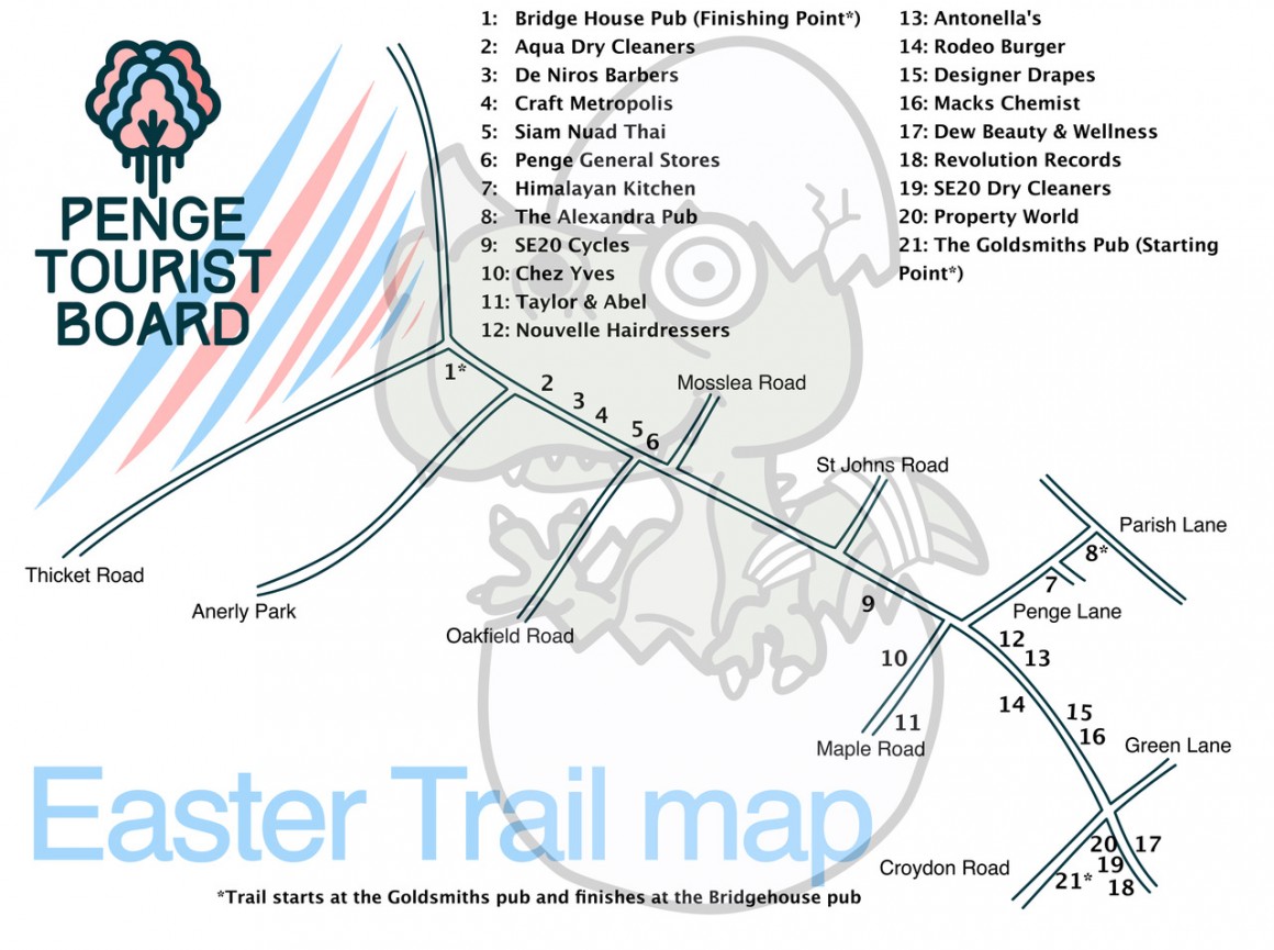 Easter trail map2022